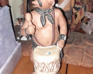 Native American "The Mudhead By Lowell Talashoma" Figurine