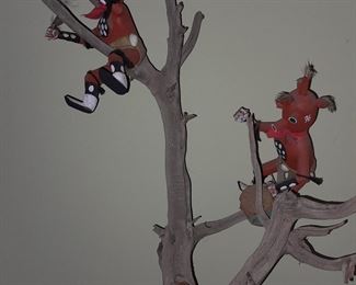 Native American Kachina Doll Tree Display