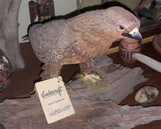 Native American Vandercraft Hand Painted Bird Signed By "Ardena C."