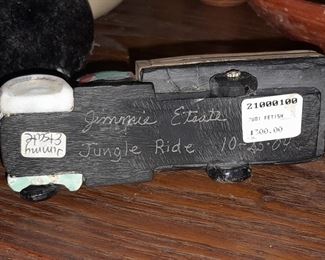 Native American Jungle Ride Figurine Signed By "Jimmie Etsate" (Originally $300)