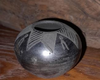 Native American Mini Pot Signed