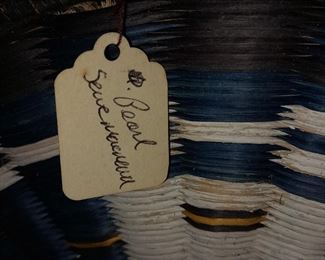 Native American Handmade Pictoral Eagle & American Flag Basket Plate Handmade By Pearl Sewenewa (ORIGINAL COST OF $1,375!)