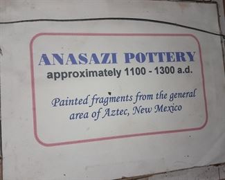 Anasazi Pottery Circa 1100-1300A.D. From Aztec, New Mexico