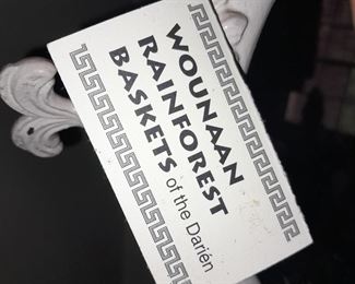 Native American Wounaan Rainforest Baskets Of The Darien (Blue Macaw)  