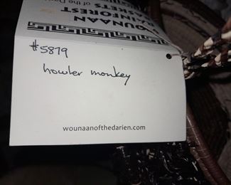 Native American Wounaan Rainforest Baskets Of The Darien (Howler Monkey)