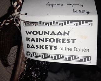 Native American Wounaan Rainforest Baskets Of The Darien (Howler Monkey)