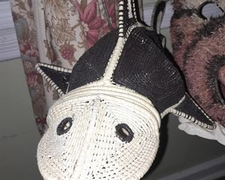 Native American Handmade Basket Fish Sculpture