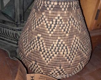 Handmade Traditional Zulu Basket W/ Artist Signature