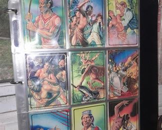 Native American Trading Cards In Binder