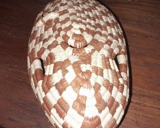 Native American Handmade Figural Toad Basket Sculpture