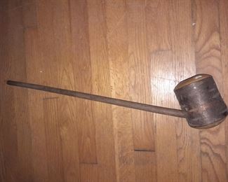 Native American Carved Wooden Pipe