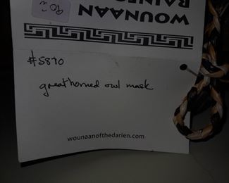 Native American Wounaan Rainforest Baskets Of The Darien (Great Horned Owl)