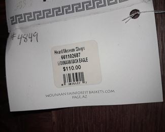 Native American Wounaan Rainforest Baskets Of The Darien (Eagle)