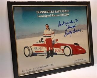 Bobby Unser Autographed Framed Picture