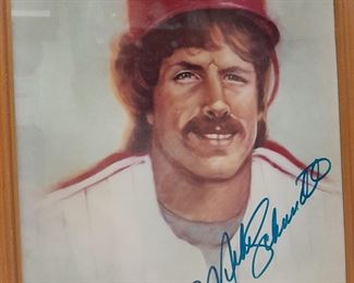 Mike Schmidt Autographed Framed Picture