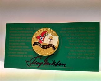 Stein Eriksen Autographed Pin