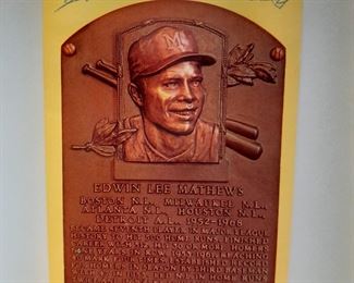 Edwin Matthews Autographed Postcard