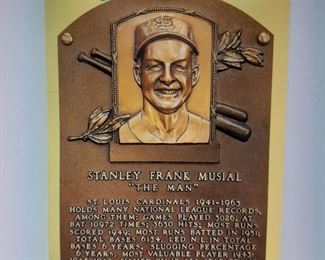 Stanley Musial Autographed Postcard
