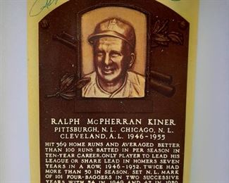 Ralph Kiner Autographed Postcard