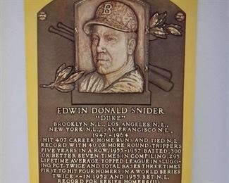 Edwin Snider Autographed Postcard