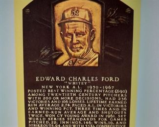Edward Ford Autographed Postcard
