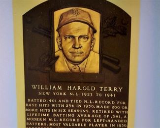 William Terry Autographed Postcard