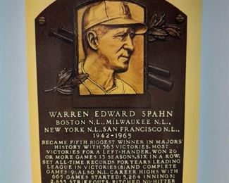 Warren Spahn Autographed Postcard