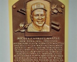 Mickey Mantle Autographed Postcard