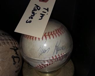 Tim Raines Autographed Baseball