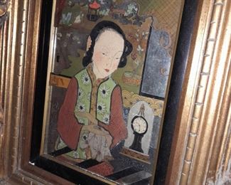 Asian Mirrored Artwork