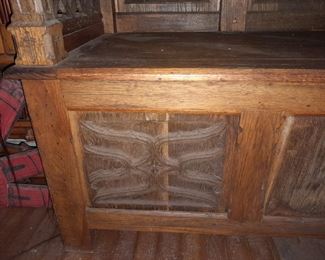 Hand Carved Wooden Indonesian Bench