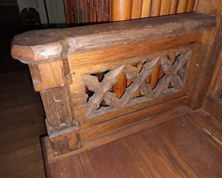 Hand Carved Wooden Indonesian Bench