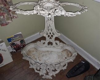 Ornate Cast Iron Coat Rack/Umbrella Holder