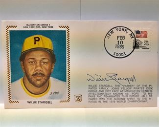 Willie Stargell Autographed 1st Day USPS Cover Envelope W/ Stamp