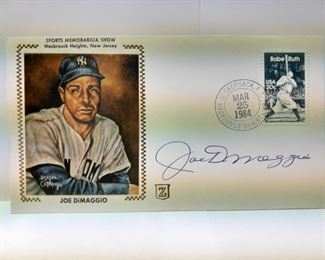 Joe DiMaggio Autographed 1st Day USPS Cover Envelope W/ Stamp