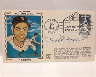 Phil Rizzuto Autographed 1st Day USPS Cover Envelope W/ Stamp