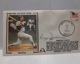 Autographed 1st Day USPS Cover Envelope W/ Stamp