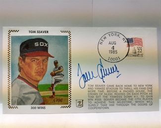 Tom Seaver Autographed 1st Day USPS Cover Envelope W/ Stamp