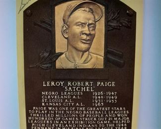 Leroy Paige Autographed Postcard