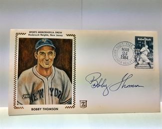 Bobby Thomson Autographed 1st Day USPS Cover Envelope W/ Stamp