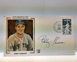 Bobby Thomson Autographed 1st Day USPS Cover Envelope W/ Stamp