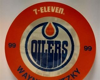 Wayne Gretzky Oilers Holographic/Flicker Button