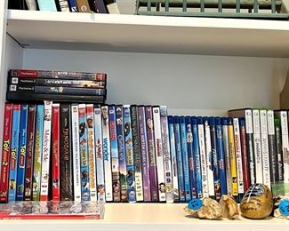 Lots of games, books, puzzles and toys.