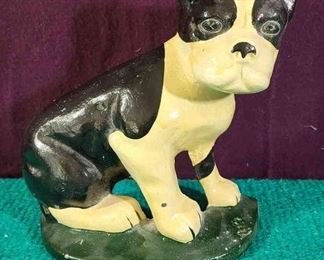 Cast Iron Boston Terrier Doorstop