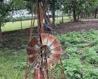 Decorative Yard Windmill & Weather Station