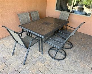 patio and chairs