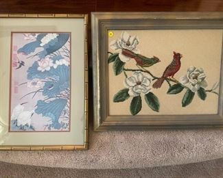 TWO FRAMED PRINTS