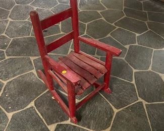 CHILD'S ROCKING CHAIR