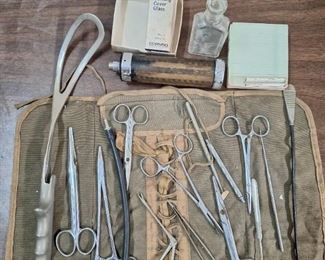 Lot of Antique Surgical Tools