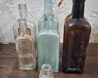 (7) Vintage Pharmaceutical Bottles